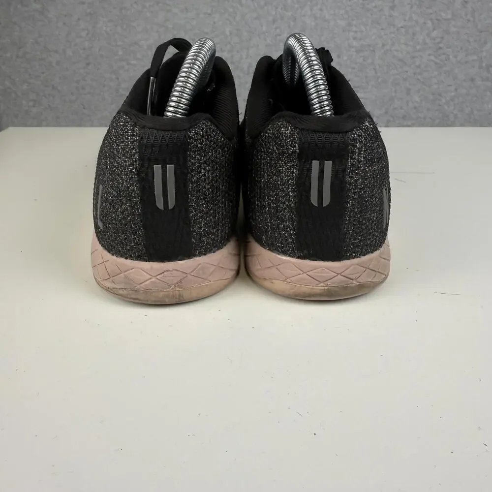 NoBull Black Gum Trainer Crossfit Shoes Pink Soles Women Size 9 Men Size 6.5